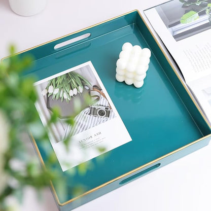 Spsyrine Green Decorative Serving Tray - Image 2