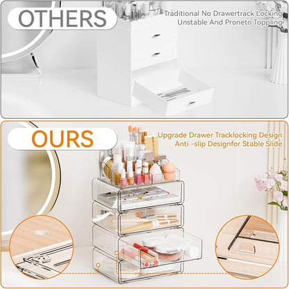 Yieach Clear Acrylic Makeup Organizers Countertop - Image 6