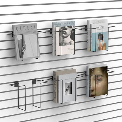 6 Pair Literature Display for Slatwall, Adjustable Magazine Holder for Slat Wall by SSNEWOG