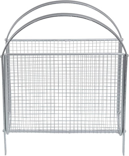 MyGift Mid-Century Design Magazine Rack, Matte Black Tone Metal Mesh - Image 6