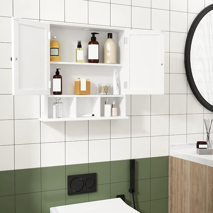 ChooChoo Bathroom Cabinet Wall Mounted 2-Door - Image 2