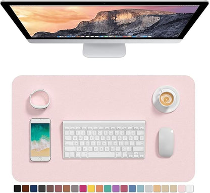 Hsurbtra Desk Pad, 23.6" x 13.8" PU Leather Desk Mat, M Extended Mouse Pad by Hsurbtra