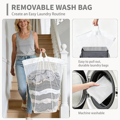 CHICVITA 100L Large Rolling Laundry Basket - Image 5
