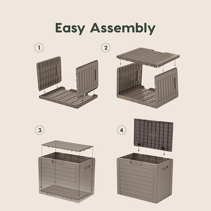 IRIS USA 35-Gallon Outdoor Deck Storage Box, Lockable & UV-Protected, - Image 4