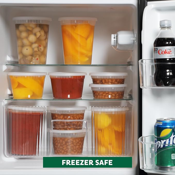 Freshware Food Storage Containers 16 oz Plastic Deli Containers - Image 7