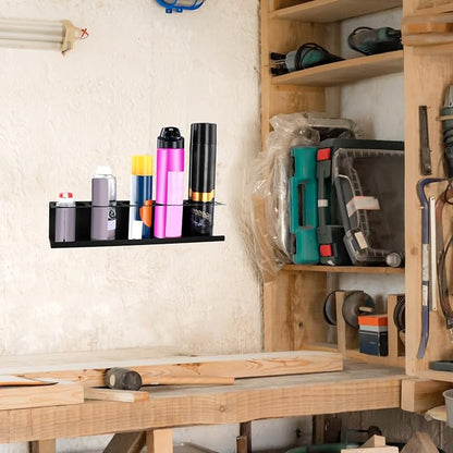 QWORK Heavy-Duty Aerosol Spray Can Holder Rack Organizer, Powder-Coated - Image 7