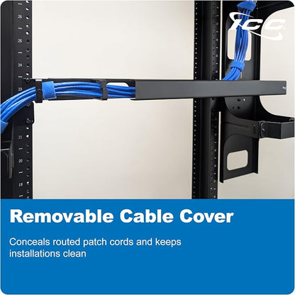 ICC 1U Ring Cable Manager Panel - Image 5