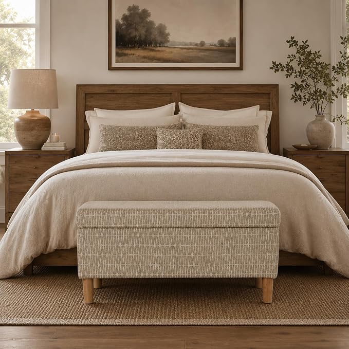 HomePop Malmo 36" Storage Bench - Image 2
