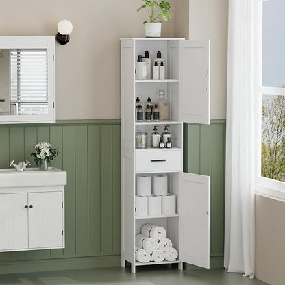 Homhedy 67" H Tall Bathroom Storage Cabinet - Image 9