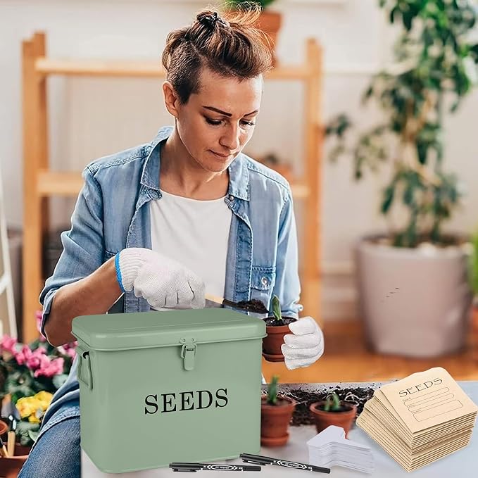 Seed Storage Organizer, T-Shape Compartment Seed Box - Image 6