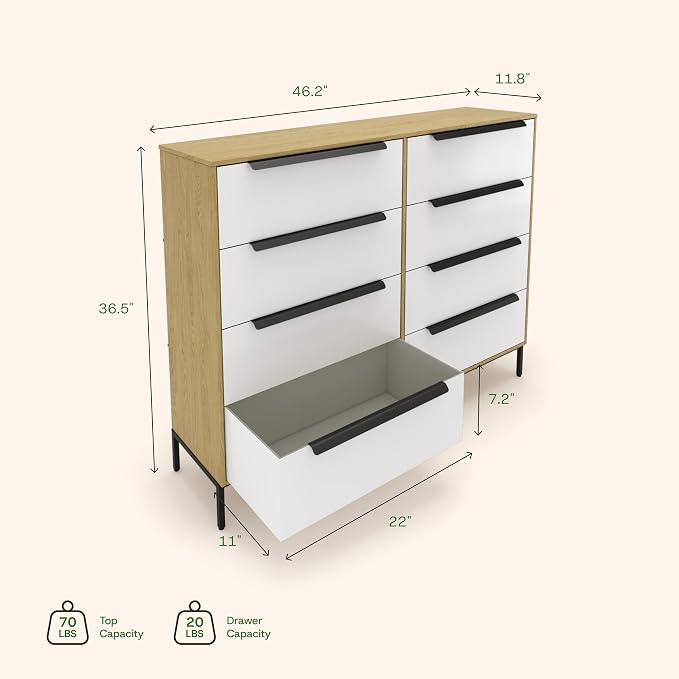 Lira Premium Fabric Dresser - Image 3
