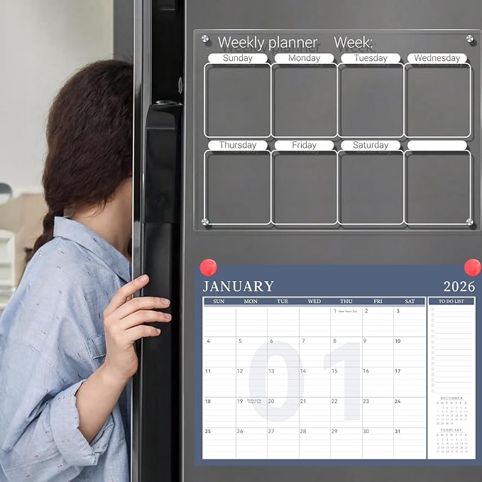 Yoment Desk Calendar 2026 Leather Desk Calendar - Image 6