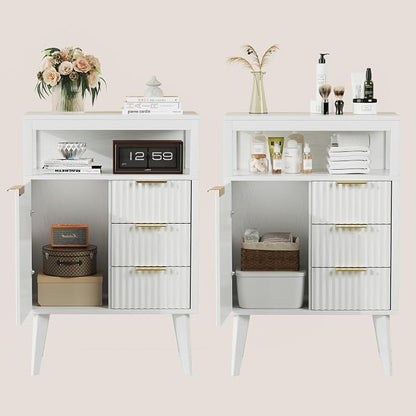 White Bathroom Floor Cabinet - Image 8