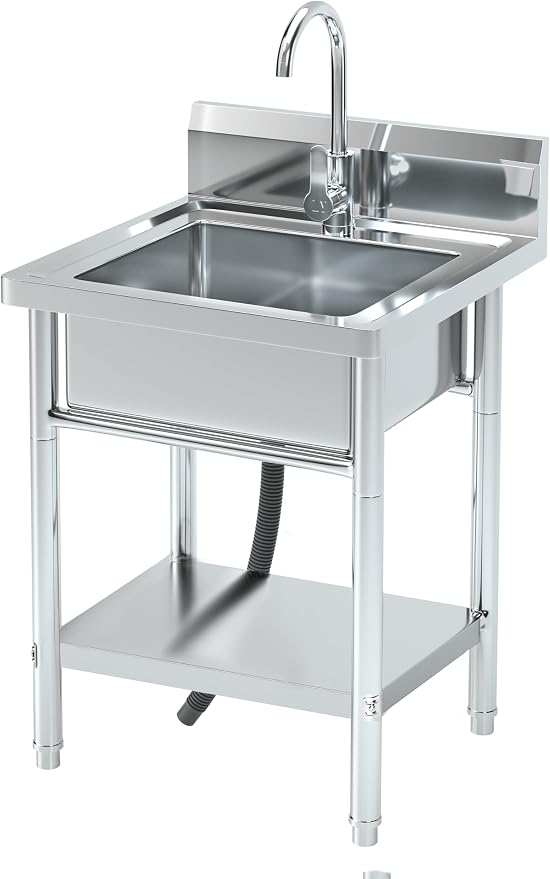 20''Stainless Steel Utility Sink by Unknown