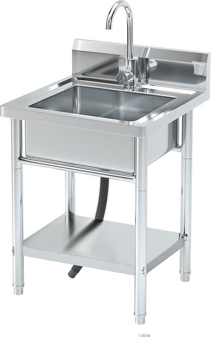 20''Stainless Steel Utility Sink by Unknown