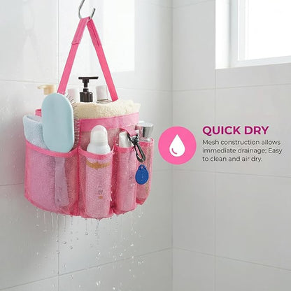 Mesh Shower Caddy Portable for College Dorm Room Essentials, Hanging Shower - Image 6