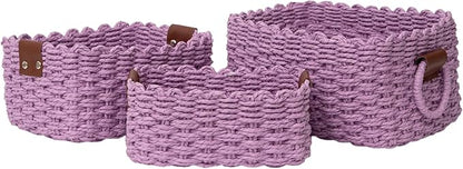 Small baskets for Organizing, Cute woven Storage basket by QingtuHome