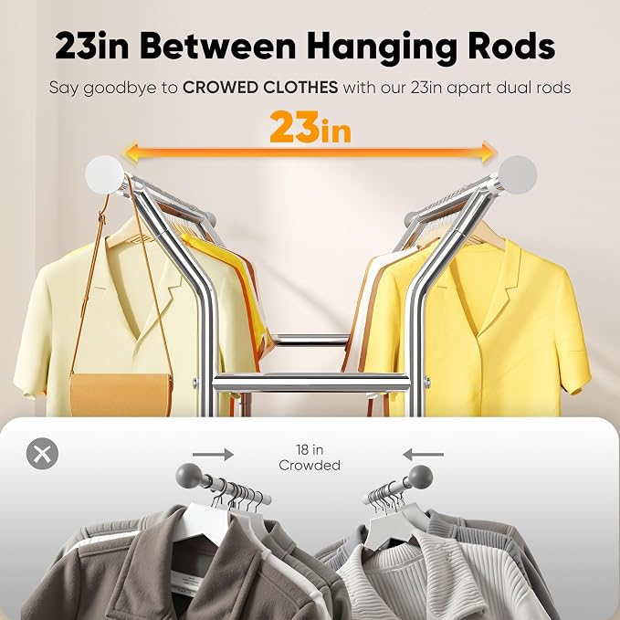 HOKEEPER Clothing Rack Heavy Duty Clothes Rack - Image 6