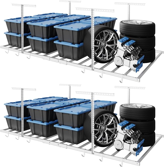 FLEXIMOUNTS 4x8 Overhead Garage Storage Rack by FLEXIMOUNTS