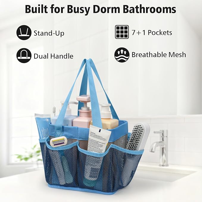 F-color Mesh Shower Caddy Portable - Image 2