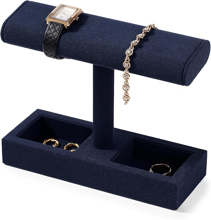 Oirlv Microfiber T-Bar Watch Display Stand Jewelry Display Props Jewelry - Image 9