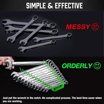 ALOANES 78-Slot Metal Wrench Organizer, Heavy Duty Wrench Organizer Tray - Image 5