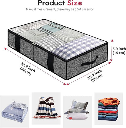 Onlyeasy Underbed Fabric Storage Bags Organizer - Image 2