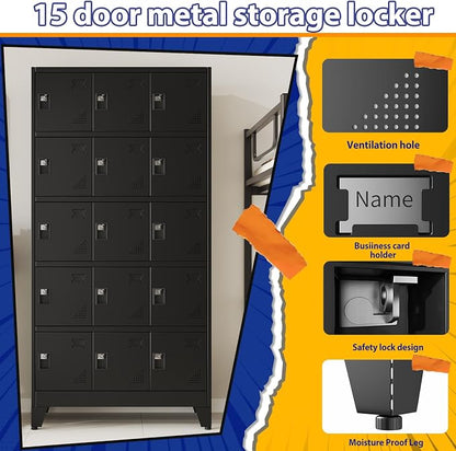 PAOFIN Metal Storage Lockers for Employees - Image 4