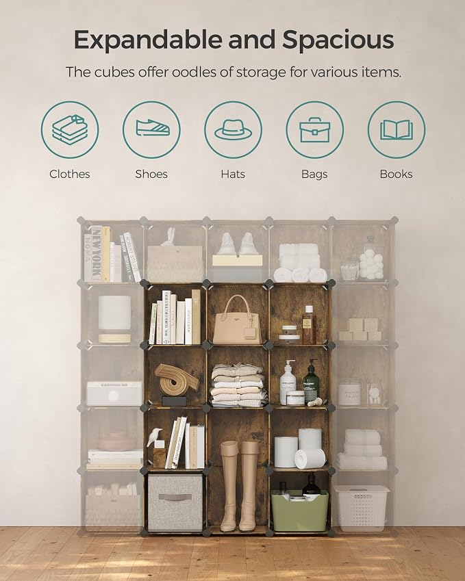 SONGMICS Cube Storage Organizer, Closet Organizers and Storage, Room - Image 7