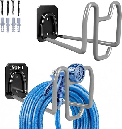 2pcs Garden Hose Holder with Tool Hook by StuffedAnimalHanging