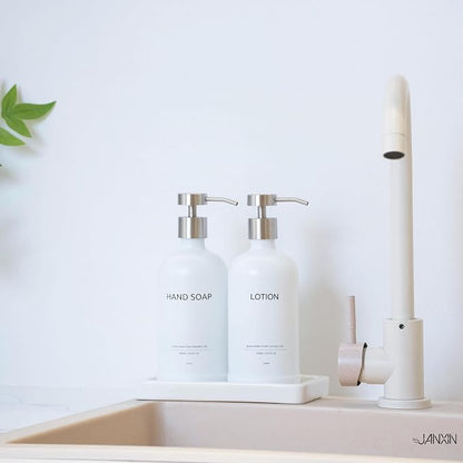 Glass Kitchen Soap Dispenser Set - Image 6