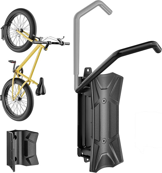 monTEK Bike Wall Mount for 4.5" Tire Width, Swivel Bike Wall Hanger Holds Up to by monTEK