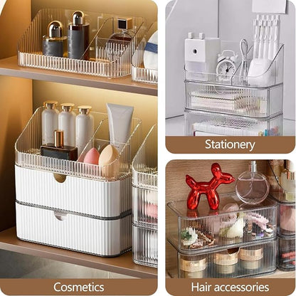 Medicine Cabinet Organizer 3 Tier, Stackable Bathroom Mirror Cabinet - Image 6