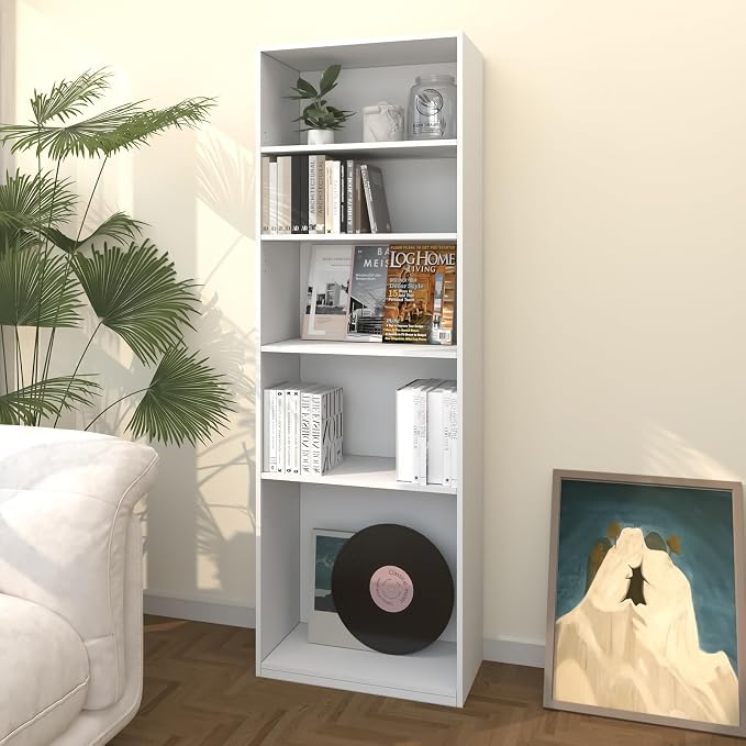 CTESNE【2026 Adjustable Shelves 5-Tier Bookcase, 71 inches, Wooden Open Display - Image 8