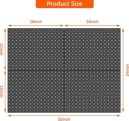 TORACK 4 PCS 12"x16" Metal Pegboard Panels - Image 3