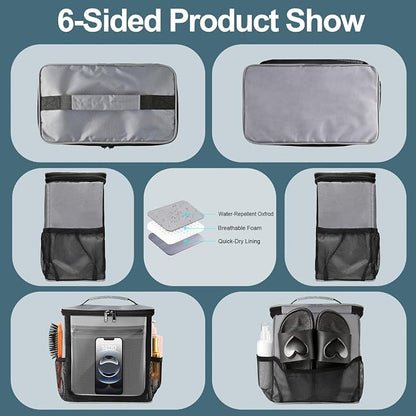 Portable Hanging Shower Caddy, Large Capacity Travel Toiletry Bag - Image 5