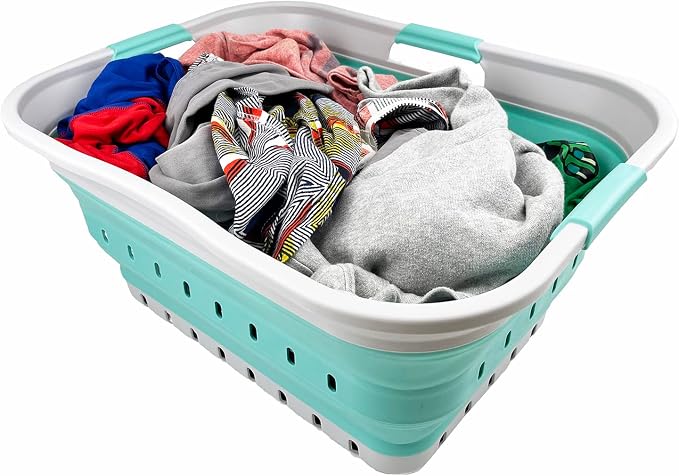 SAMMART 42L Collapsible Plastic Laundry Basket - Image 6