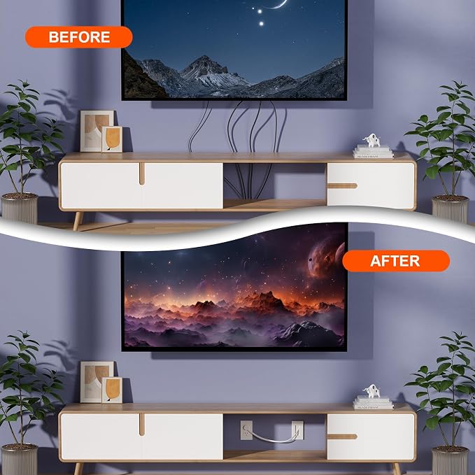 in Wall Cable Management Kit, TV Cable Hider Wall Kit - Image 8