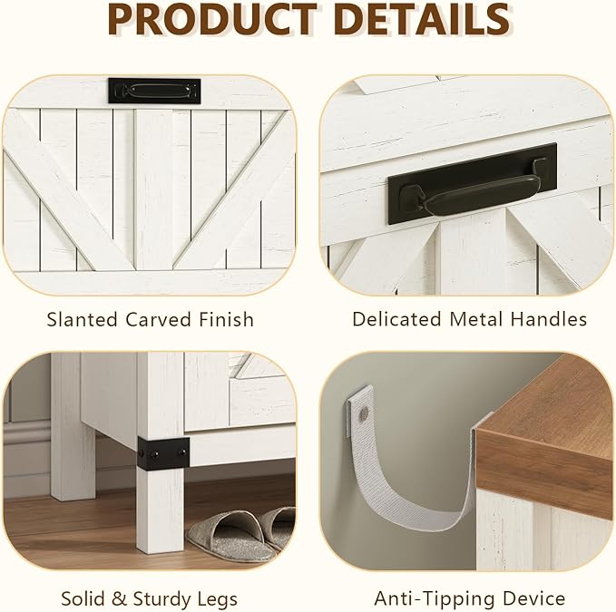 Fluted Shoe Cabinet Storage - Image 7