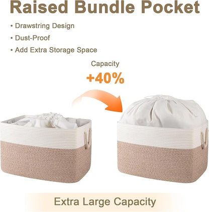 95L Extra Large Blanket Basket - Image 9
