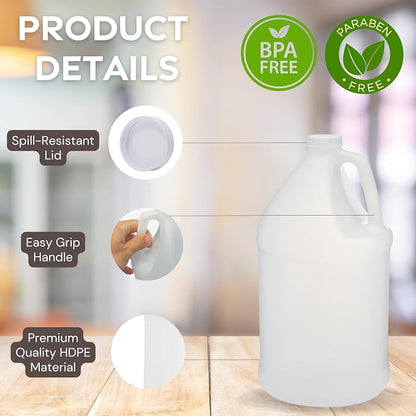 Rani Containers | 1 Gallon HDPE Plastic Jug - Image 3