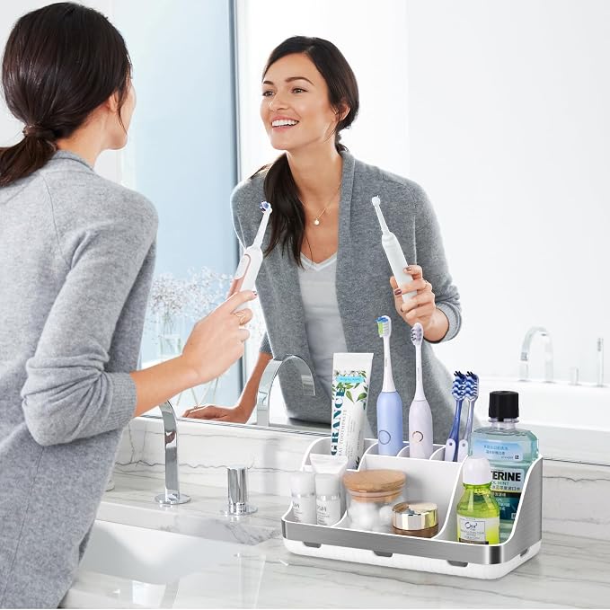 Toothbrush Holders for Bathrooms Countertop Organizer - Image 2