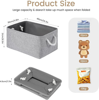 15.7x11.8x8.26 Inch Fabric Large Storage Bins - Image 6