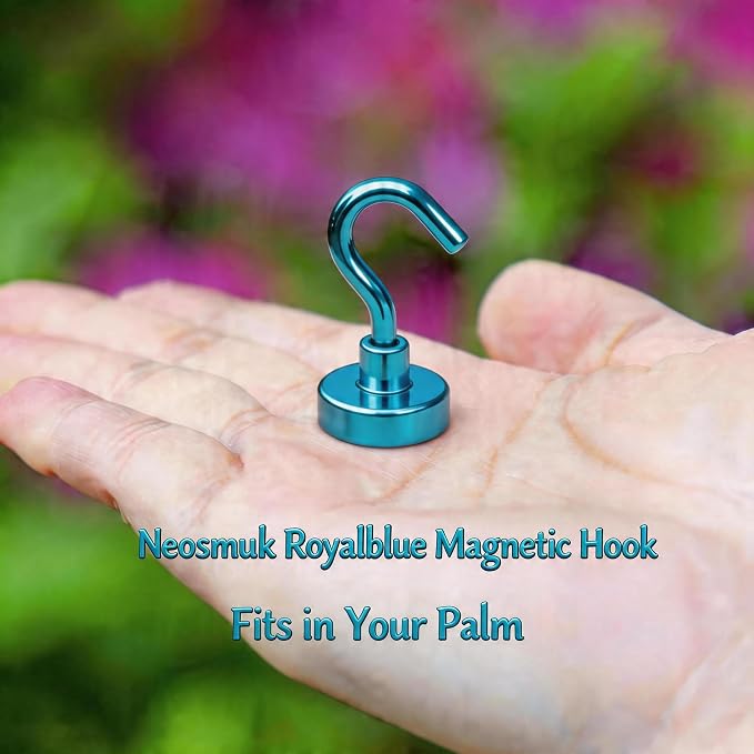 Neosmuk Magnetic Hooks, Heavy Duty 30lb+ Strong Magnet Hook - Image 2