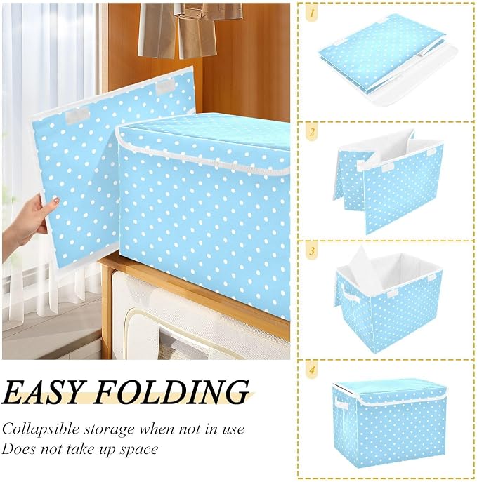 Storage Bins with Lids Storage Containers Storage Box with Handles Storage - Image 4