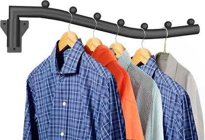 Folding Clothes Hanger Rack Swing Arm Hook Holder Clothing Hanging Garment by Conwithna