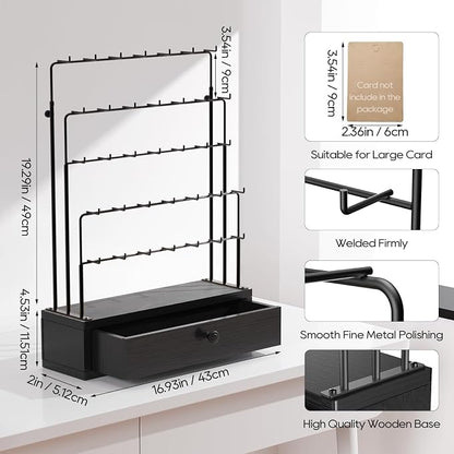 ORLESS 5-Tier Jewelry Display for Vendors, Earring Holder Organizer - Image 5