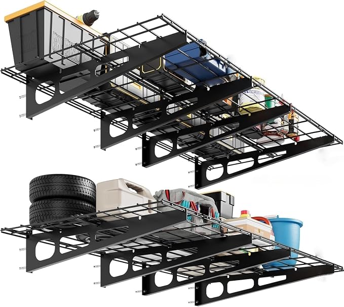 2x6 FT Garage Shelves Wall Mounted by Unknown