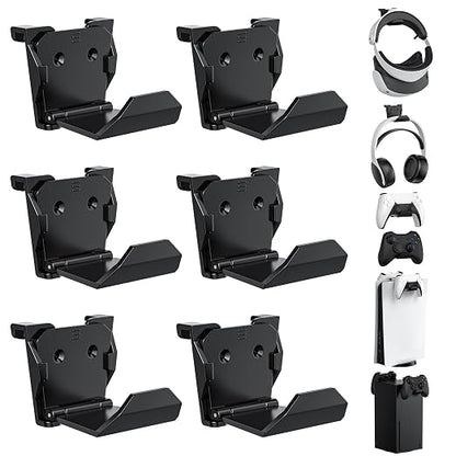 KUNSLUCK 6 Pack Controller Wall Mount – Universal Game Controller Holder by KUNSLUCK