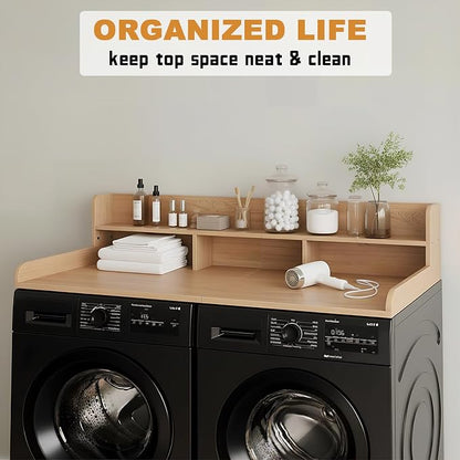 Washer Dryer Countertop with Shelf, 2-Tier Laundry Countertop Over Washer and - Image 3